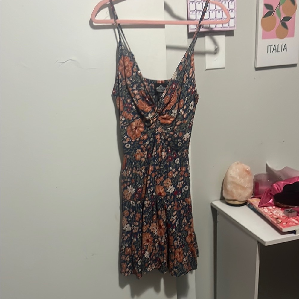 Floral Spaghetti Strap Dress